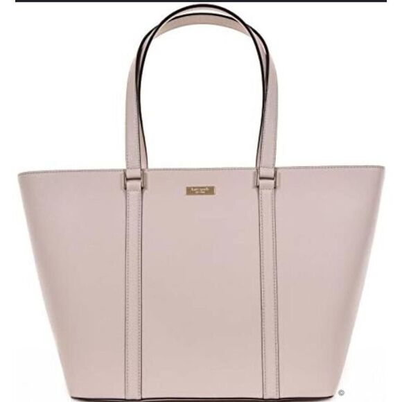 KATE SPADE Newbury Lane Large Pink Leather Tote - Picture 1 of 8